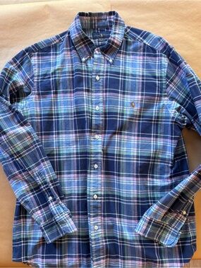 Polo by Ralph Lauren Blue Plaid Button-Down Shirt